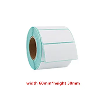 

One roll of 800 stickers for printing stickers with stickers of thermal sensitive labels at width 60mm * height 30mm