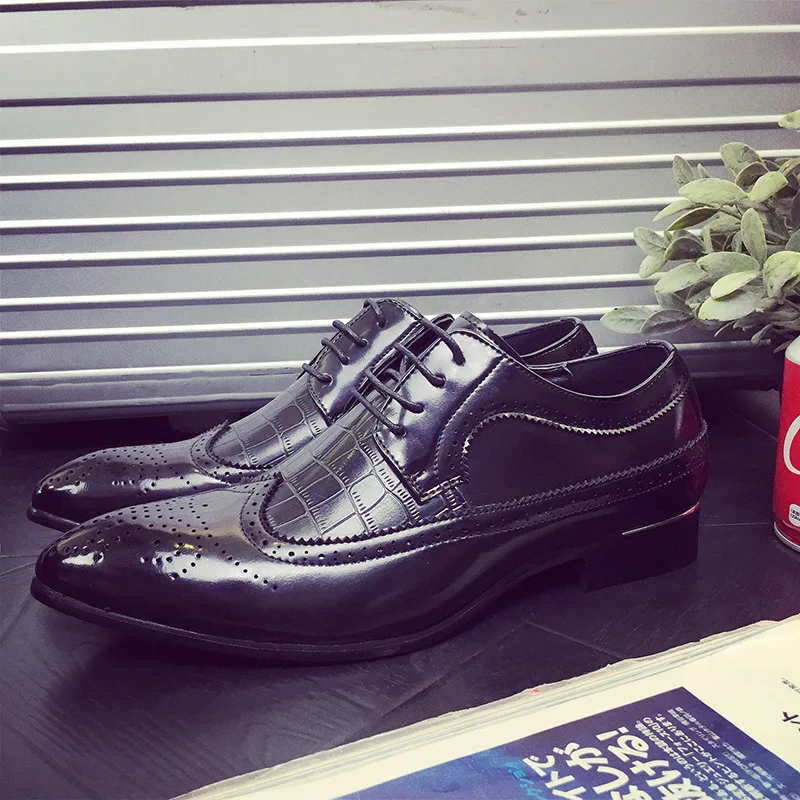 Arrivée En D'affaires De Hommes 2 Robe Britannique Appartements Nouvelle Formelles Pour Oxfords Italien Chaussures 3 Luxe Richelieu Marque Cuir 1 dqwd6v5