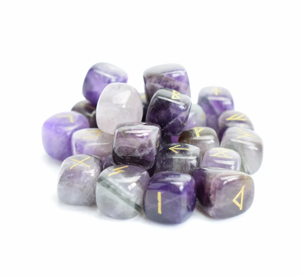 Amethyst Rune Stones (6)