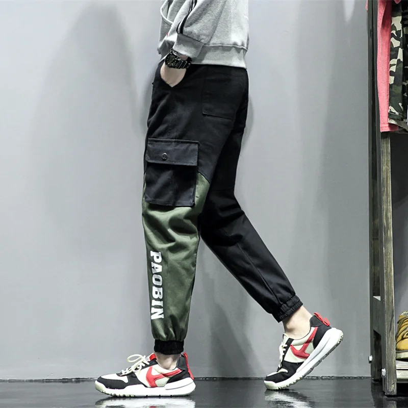 Men's casual Pants large-sized Harem trousers Hip Hop Fashion safari style cargo pants Spring Autumn M-5XL | Мужская одежда