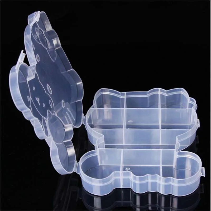 Cartoon Hello Kitty Clear Plastic Storage Box Jewelry Organizer Holder Cabinets For Small objects Cartoon Hello Kitty Clear Plastic Storage Box Jewelry Organizer Holder Cabinets For Small objects
