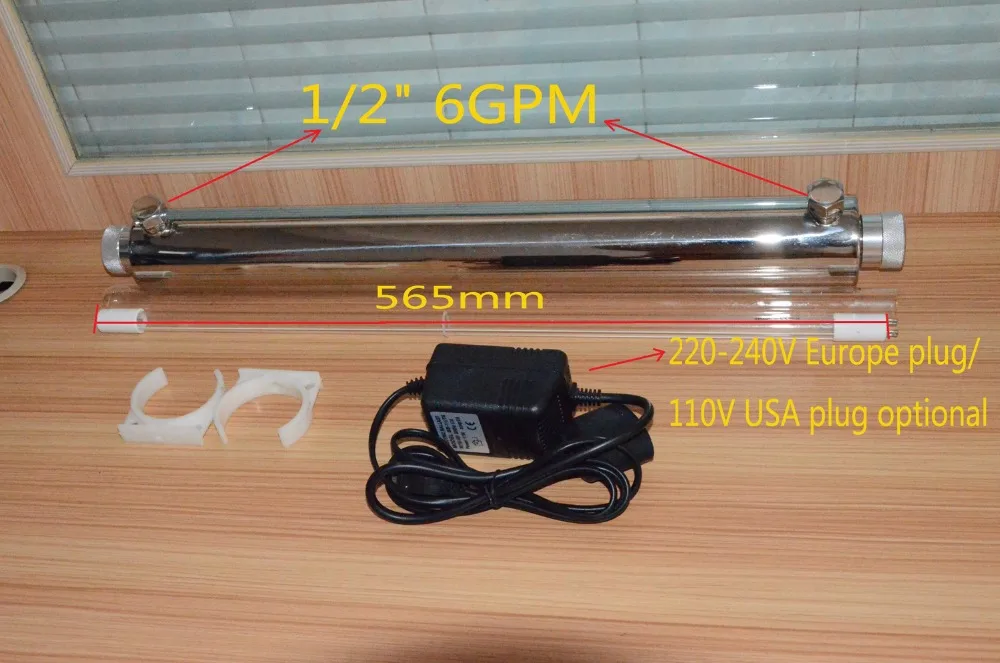 

304 stainless steel 10GPM Tap Water UV Purifier/RO Sterilizer/ultra violet water filter/UVwater sterilizer+35W Chinese Lamp Tube