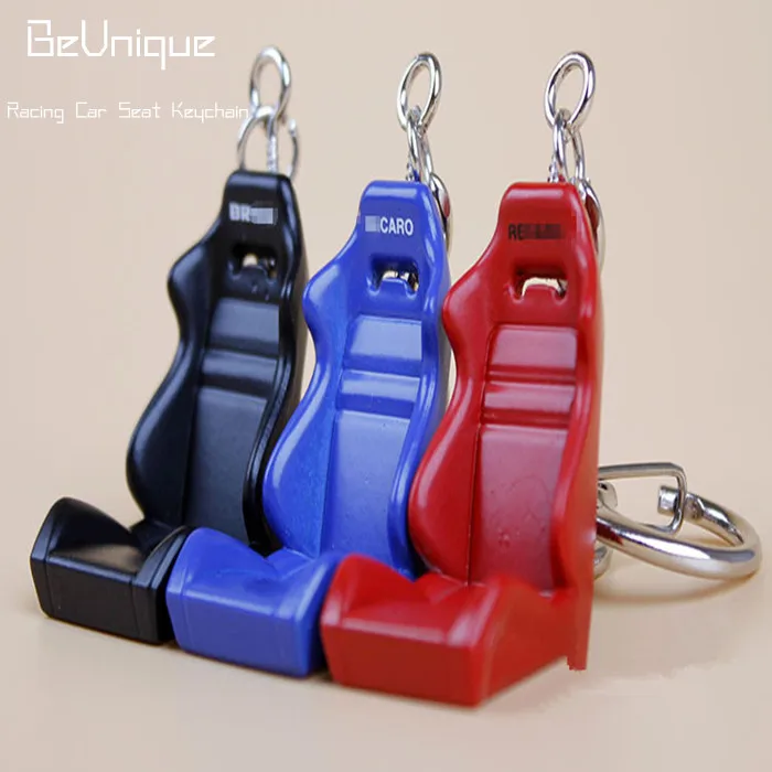 Auto Parts Key chain Metal Racing Car Seat Keychain Modified race car seat Key Ring Pendant Man