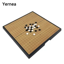 Yernea pliable jeu d'échecs magnétique de Go jeu de société jeu d'échecs pièces ensemble complet en plastique 38*38*2.8CM taille cadeau de divertissement