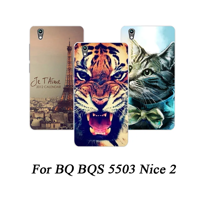 ZAGTER Мягкий ТПУ Fundas прозрачный для BQ BQS 5503 хороший 2 чехол силиконовый окрашенный