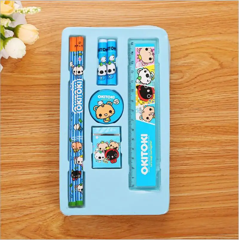 1 комплект мультяшная кавайная карандашная линейка точилка для ушей 7 в
