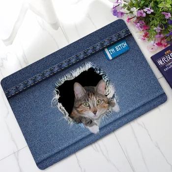 

CAMMITEVER Dropship Cats Animal Hi Entrance Doormat Kitchen Rugs Door Mats Welcome Floor Mats Carpet Rugs