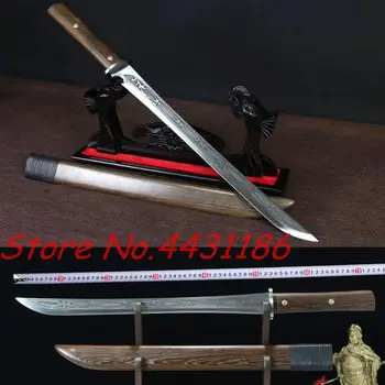 

73CM*Outdoors/Hunting Fighting Knife Strong High Manganese Steel Sharp Cut Tree Chinese LongQuan Handmade Dao Sword Katana