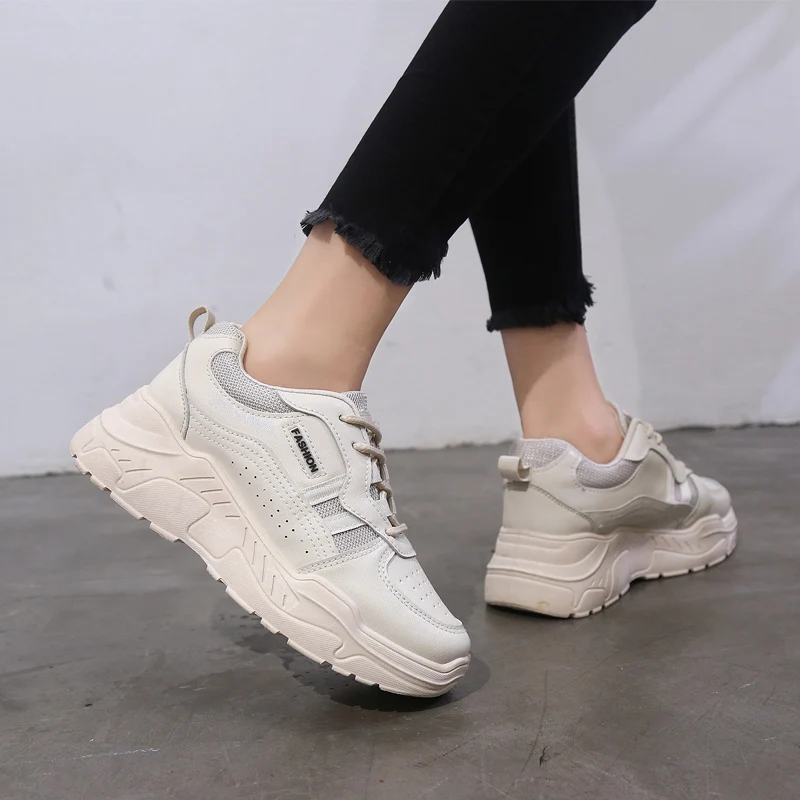 

Women Sneakers 2018 Fashion Casual Shoes Woman Comfortable Breathable Mesh Flats Female Platform