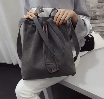 

ETN BAG 042016 best seller hot sale women canvas bag female casual bucket bag