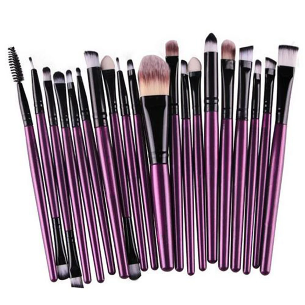 Aochern 20 шт. Макияж Кисти Set Тени Для Век Blending Щетки Пудра Для Бровей, Подводка Для Глаз Кисти Косметические Инструмент #1003