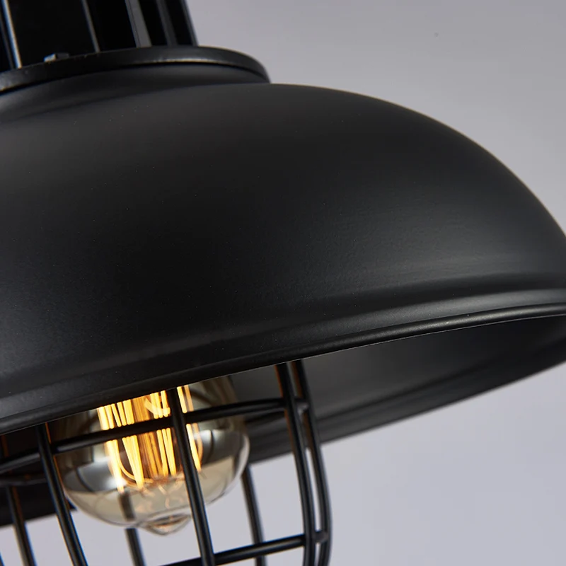 الرجعية قلادة أضواء الصناعية قفص الكيروسين مصباح hanglampen علوي ضوء النمط الأمريكي المعادن تركيبات المطبخ عاكس الضوء مصباح