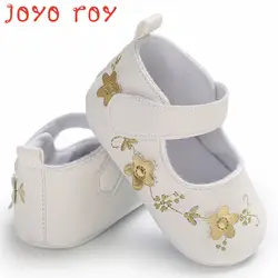 Joyo Рой Новинка 2018 года вышитые обувь для девочек Милая принцесса новорожденных обувь для малышей Scarpe Bambina Бесплатная доставка dj0158R
