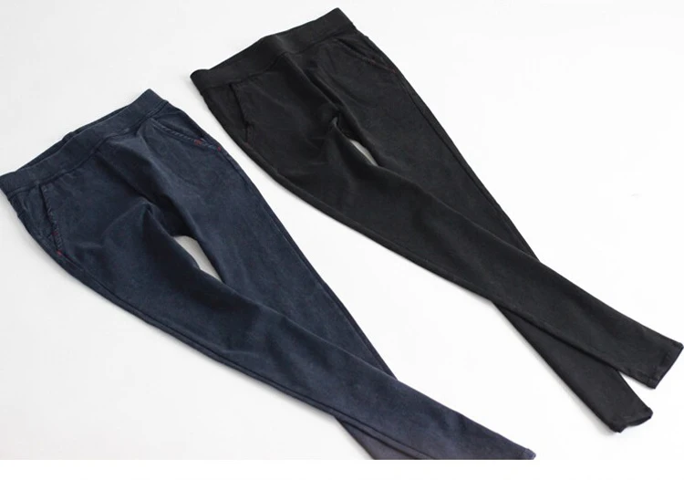 Прямые женские джинсы осень мода дизайнер вышивка смягчитель эластичные джинсы капри брюки имитация обтягивающие джинсы