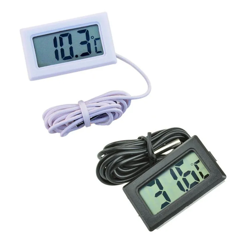 ЖК-цифровой электронный термометр для аквариума датчик температуры пирометр измеритель температуры воды с водонепроницаемым зондом 1 м
