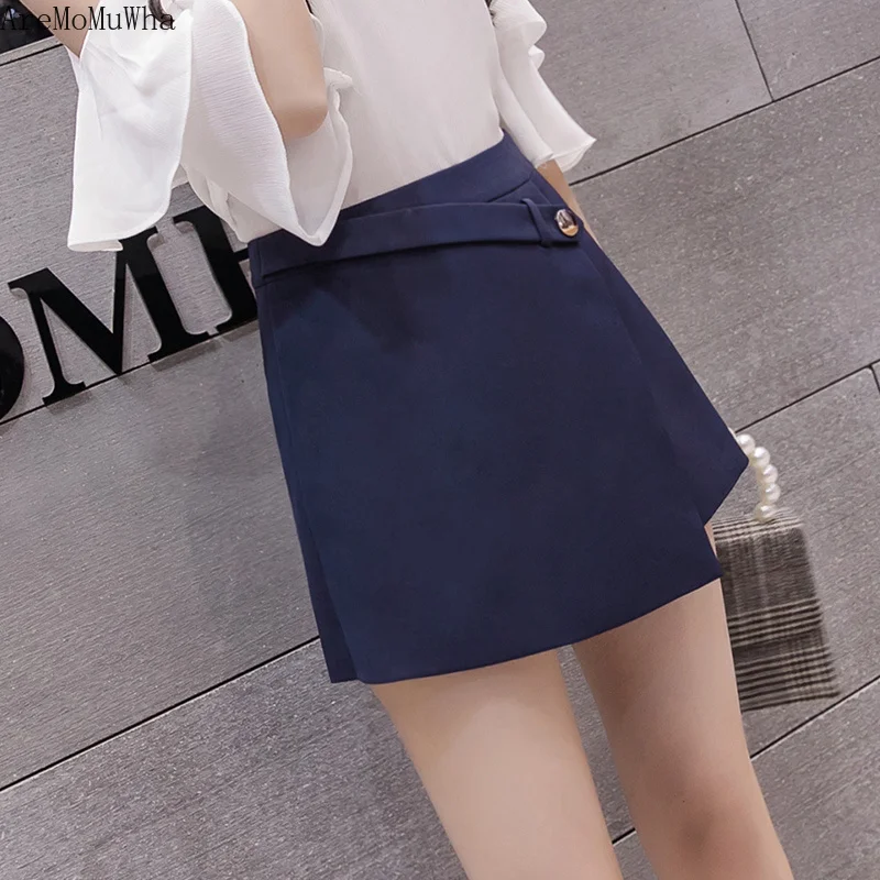 Женские шорты AreMoMuWha шифоновые с высокой талией лето 2019|Шорты| |