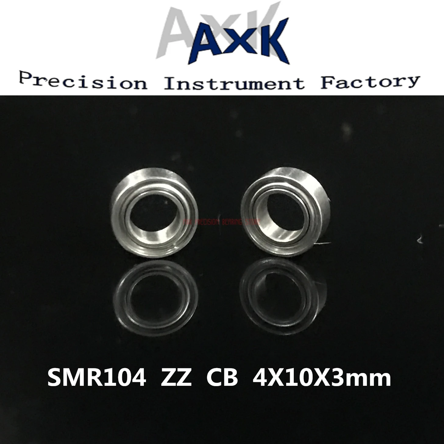 AXK Bearing 2PCS 4X10X3 Stainless steel hybrid ceramic ball bearing