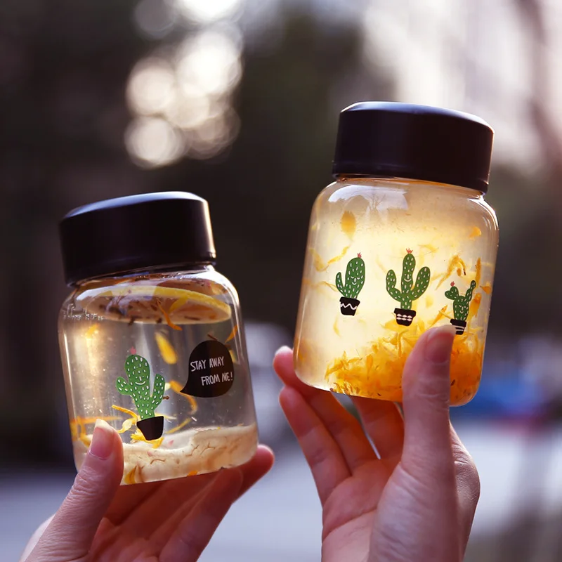 

Travel Camping Water Bottle Creative Fashion Portable Leakproof Cycling Water Bottle Impregnable Glass Kettle