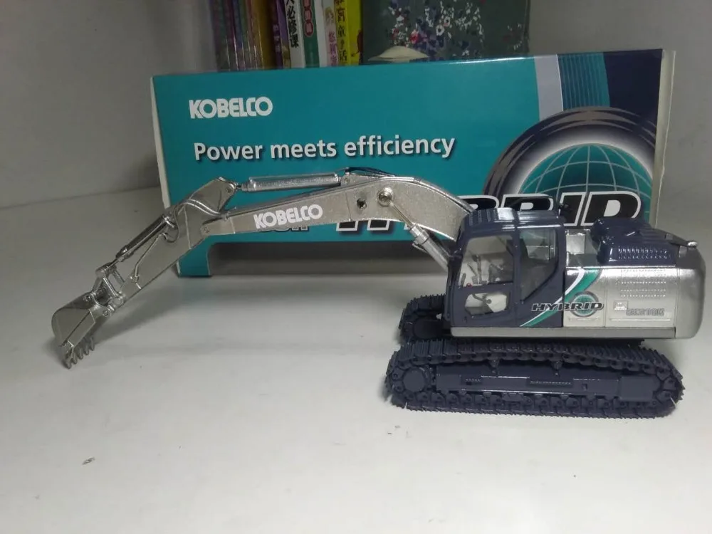 Литая игрушка модель 1:50 Motorart Kobelco SK210H-10 гибридный тип гидравлические экскаваторы строительная техника игрушка для коллекции