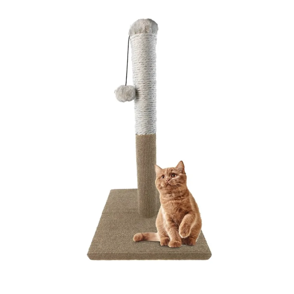 Large Cats Pet Animal Funny Scratching Tree Scratcher Sisal Rope Ball Chewing Climbing Toy