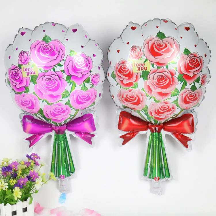 1PCS 41*64cm Rose balloons Wedding Marriage Birthday Party decoration