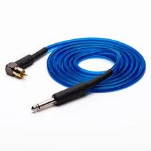 6 футов силиконовый профессиональный дизайн прямой угол RCA тату скрепка для станка шнур синий для тату машина пистолет комплект татуировки Питание 1 шт./партия