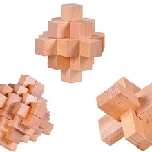 3 шт./лот 3D набор деревянных головоломок IQ Разум Блокировка Burr головоломки игры для взрослых и детей