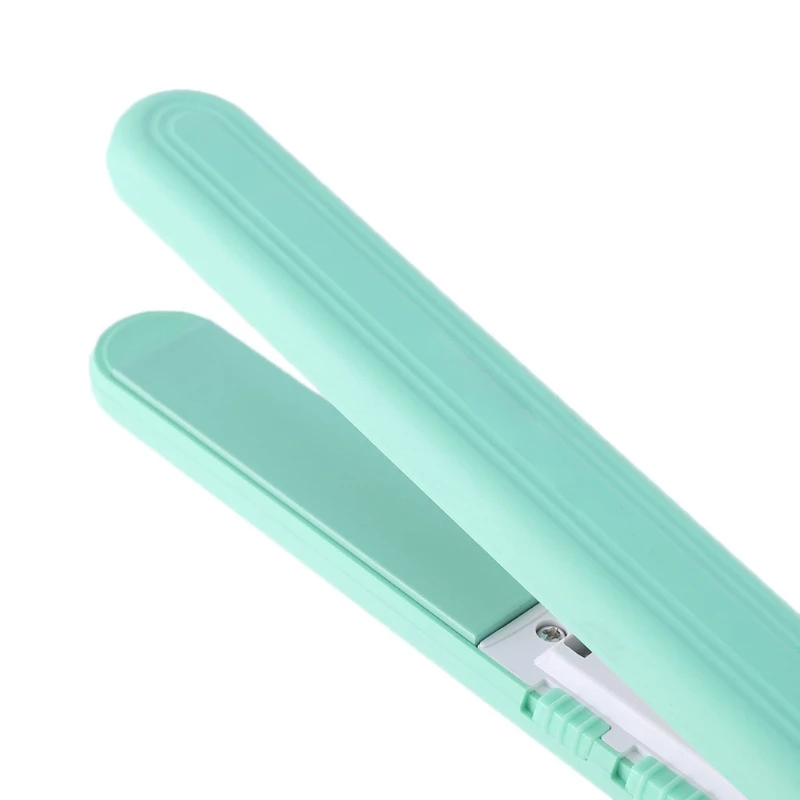 

Mini Portable Hair Straightener Curler 2 In 1 30W Travel Tourmaline Ceramics Plate Flat Iron Cordless Styler US EU Plug