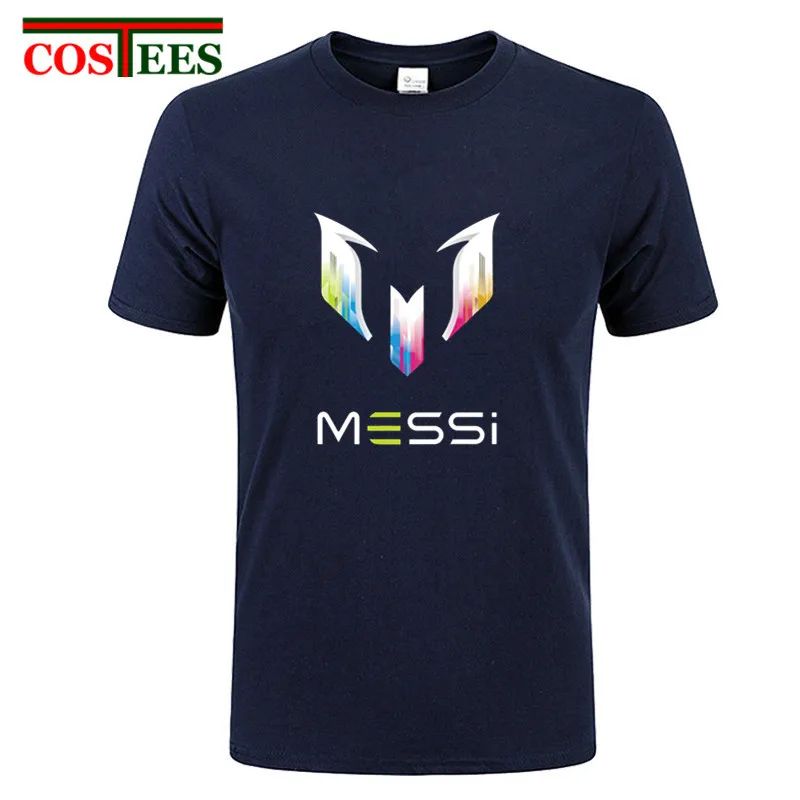 Мужская футболка с забавным принтом Messi креативные брендовые футболки в стиле