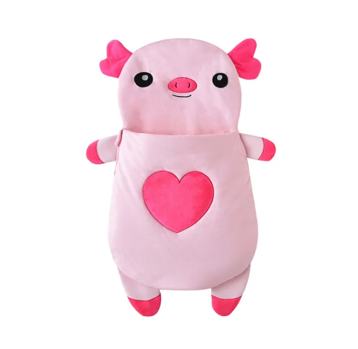 

cartoon Pig Design Infant Sleeping Bag Universal AntiKick Sleepsack Cotten Multifunction Swaddling Stroller Christmas Gift Z803