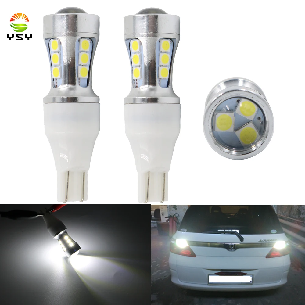 

4x 700Lm W16W T15 светодиодный лампы 5 Вт 3030 15 SMD светодиодный резервный свет 921 912 W16W светодиодный лампы заднего хода автомобиля лампа белый 6000 k задний фонарь