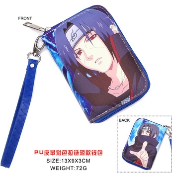 

Anime Naruto Shippuden PU Short Wallet Akatsuki Uchiha Itachi Coin Purse