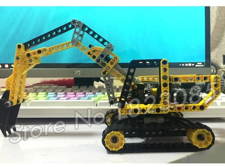 286pcs Technic Advanced Excavator Loader Engineering Truck 3359 фигурки строительные блоки игрушки Educaitonal