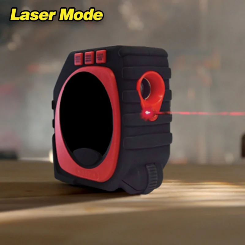 

Multifunctional Precise Measure Tool 3-in-1 Function Roller Measuring Tape with LED Display Roller Wheel Laser Range Finder 2018
