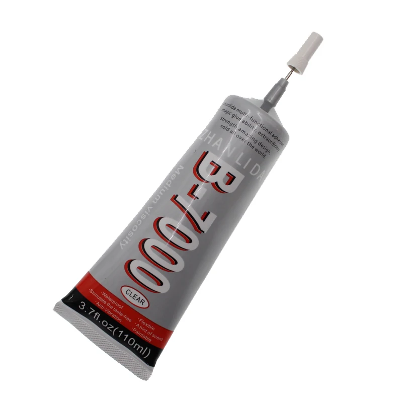 

110ml Super B7000 Industrial Glue Liquid Touch Screen B-7000 Cloth Textile Epoxy Adhesive Clear UV Bts Transparent Strong Bond