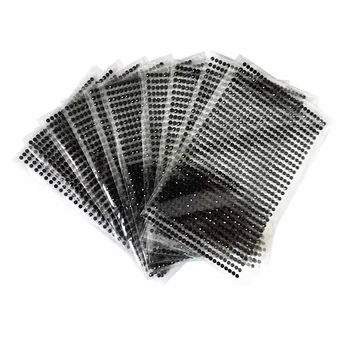 

10sheets/bag 3mm Diy toy Stickers black Crystal Diamond Rhinestone Self AdhesiveCar steering wheel instrument panel sticker