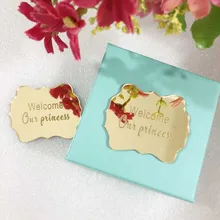 30 stücke Personalisierte Spiegel Gold Silber Hochzeit Gefälligkeiten Angepasst Spiegel Acryl Persönliche Dinge Nach Maß Als Antrag Gast Geschenk