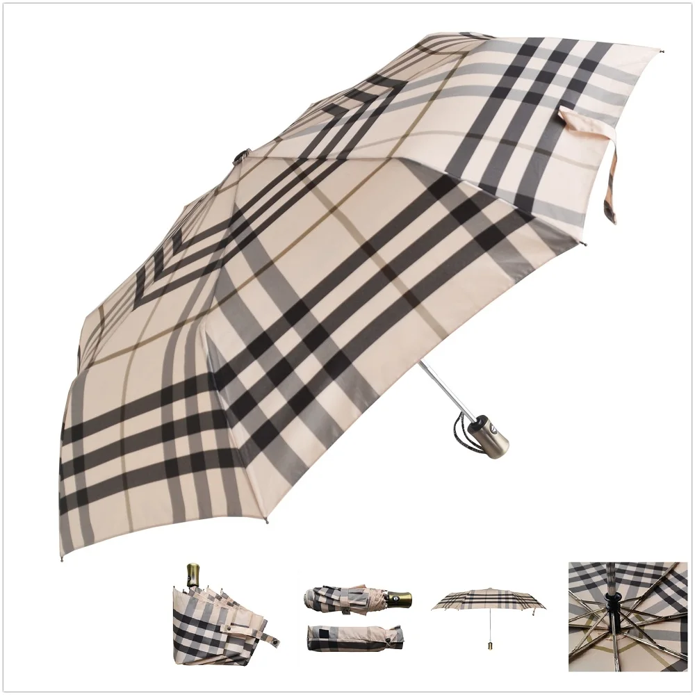 New London Style Automatic Umbrella High Quality 3 Fold Fully Umbrella