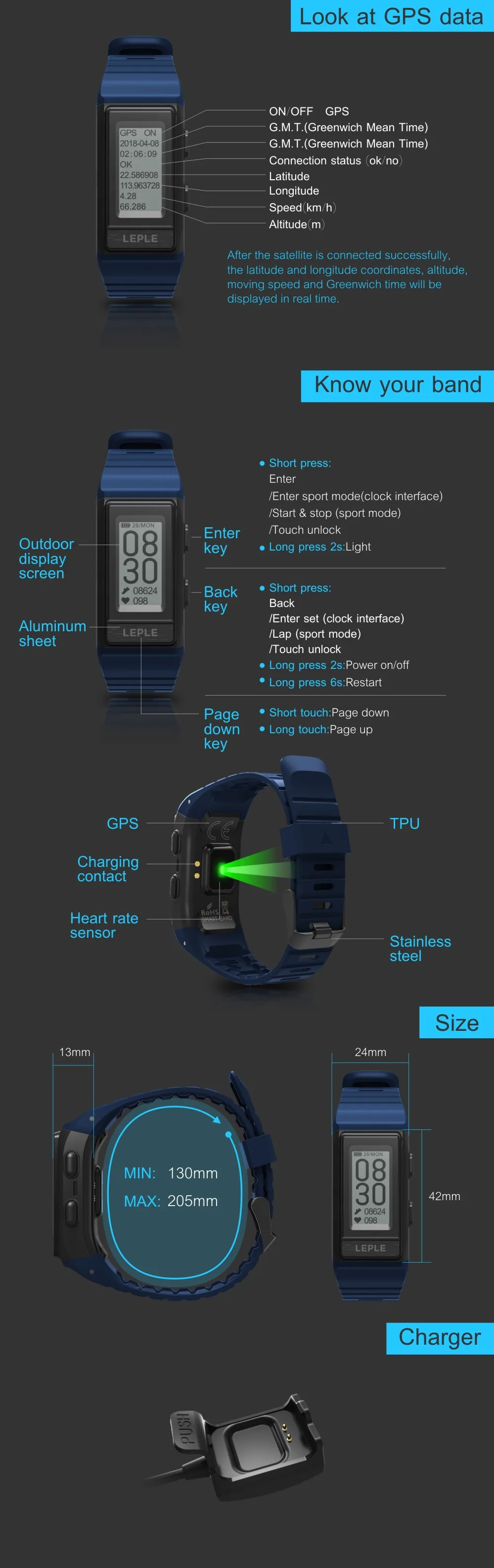 2018 Новинка; Лидер продаж Популярные Смарт-часы GPS спортивный браслет часы SmartWatch сердечного ритма Мониторы Фитнес трекер IP68