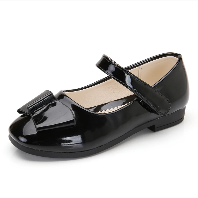 Популярная весенняя обувь для больших девочек, модные детские кроссовки принцессы без шнуровки, детская Студенческая кожаная обувь для девочек, обувь, размер 26-36