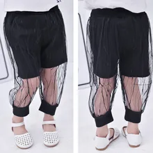 Детские кружевные штаны из тюля для маленьких девочек; брюки; Капри в горошек; длинные штаны для детей 0-3 лет; Новая мода