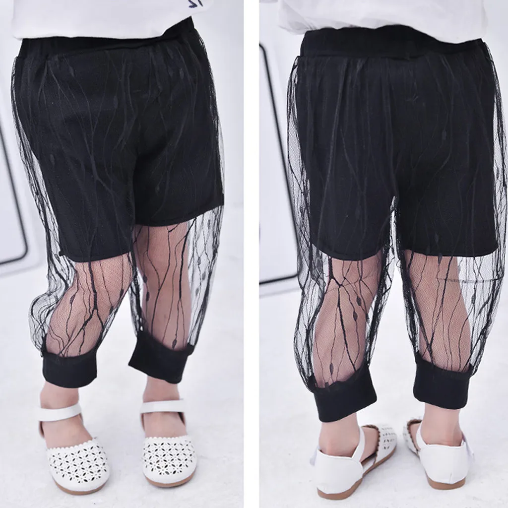 

Kid Baby Girl Tulle Lace Pants Trousers Dot Capris Long Pants 0-3 Years Children Toddler New Fashion