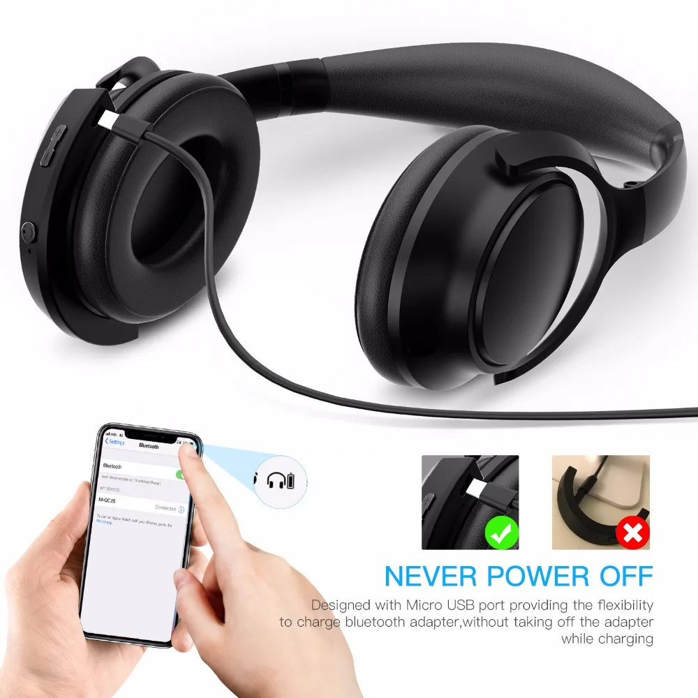 Portable Wireless Bluetooth Adapter For Bose SoundTrue 2 Headphones Bluetooth Receiver For SoundTrue 2 Adapter Support aptX MIC