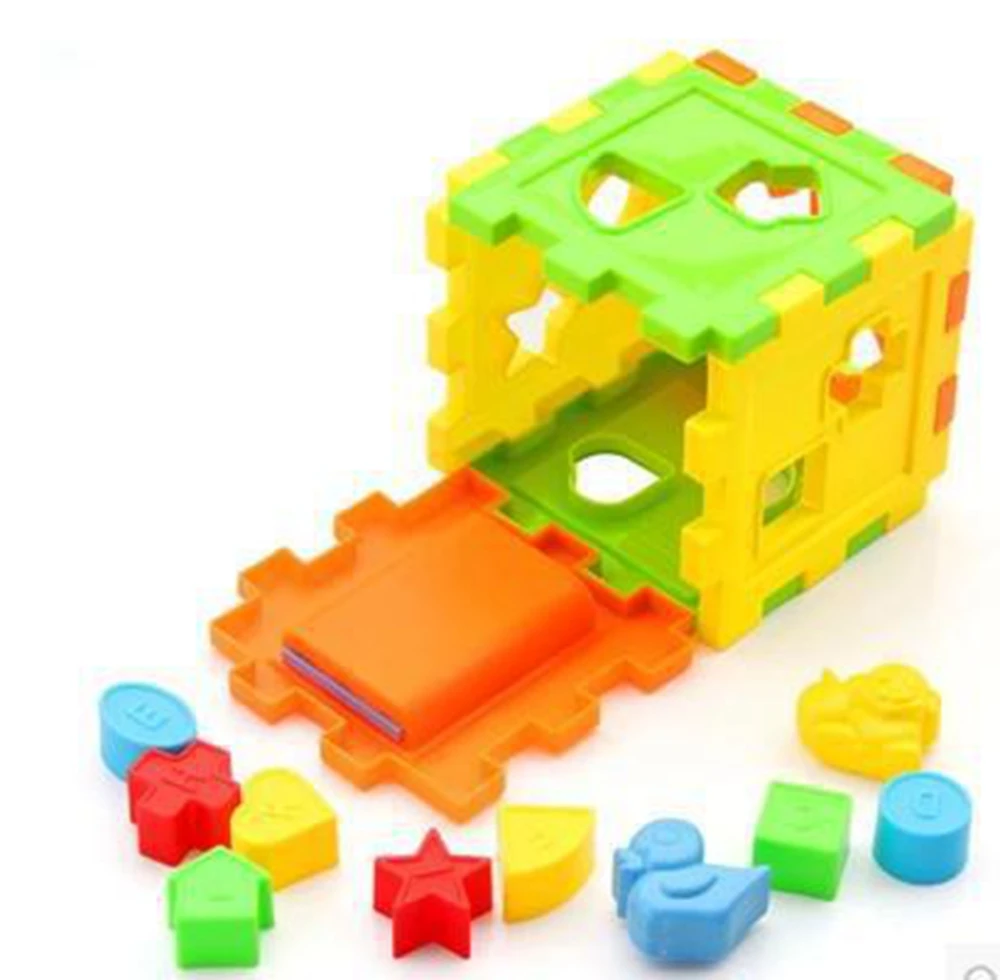 Красочные детские математические квадратные блоки, Детские сортировочные коробки, развивающие игрушки, обучающая игрушка для раннего возраста