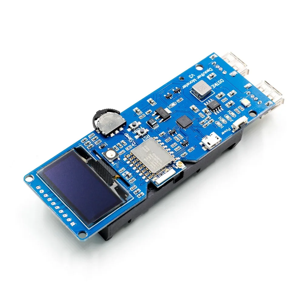 DSTIKE WiFi Deauther Monster ESP8266 1 3 OLED 8 дБ антенна 18650 power bank 2A Быстрая зарядка 2USB 2.8A выход без PB