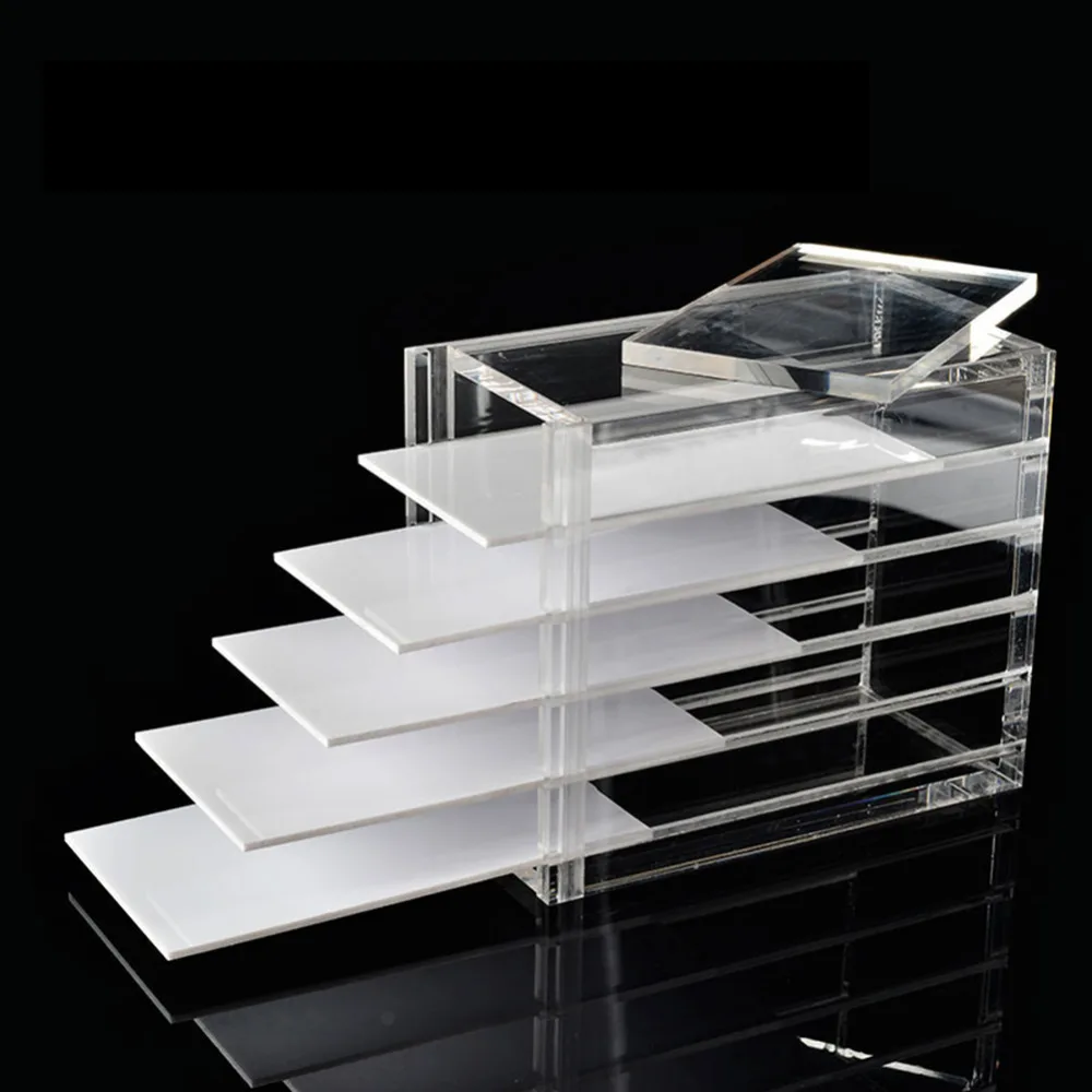 5 Layers Clear Eyelash Storage Box Diaplay Makeup Organizer False Eyelash Glue Pallet Holders Grafting Eyelashes Extension Tool 5 Layers Clear Eyelash Storage Box Diaplay Makeup Organizer False Eyelash Glue Pallet Holders Grafting Eyelashes Extension Tool