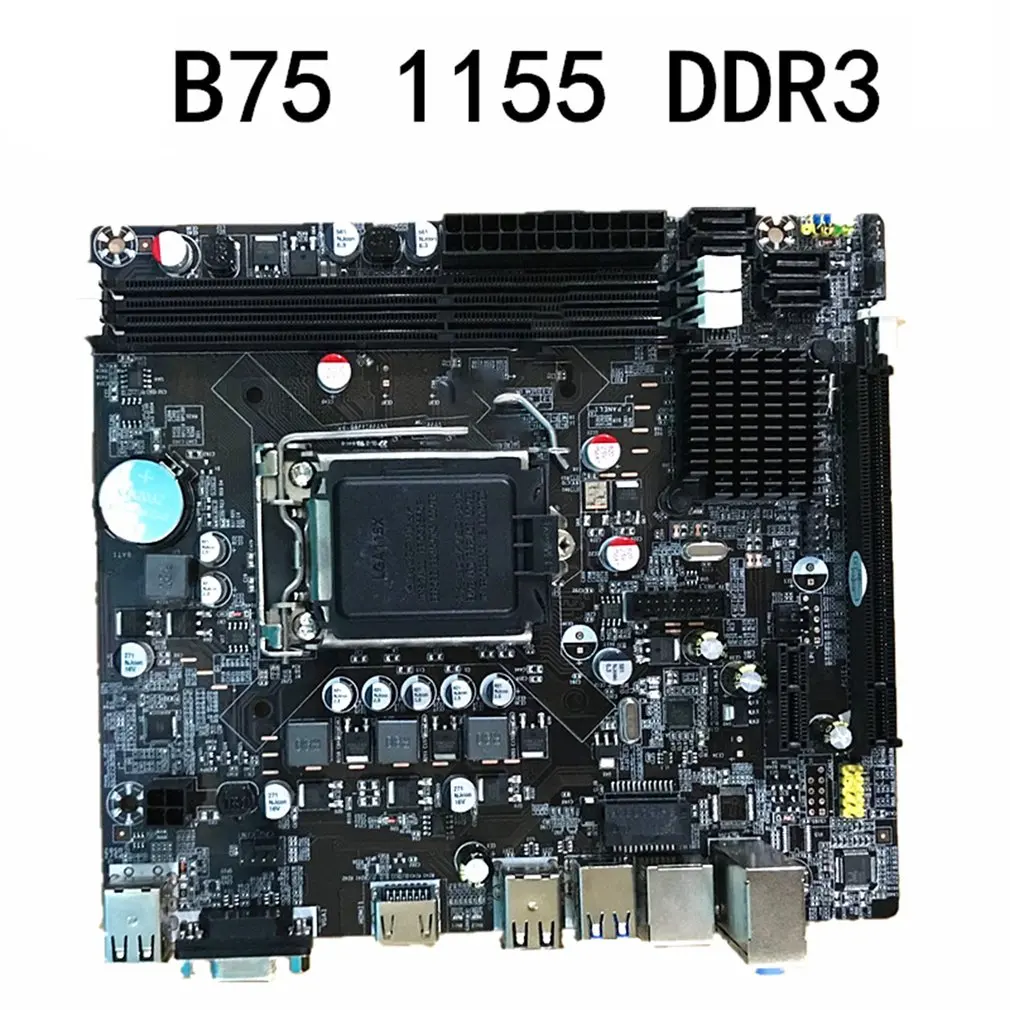 

B75 desktop motherboard LGA1155 for i3 i5 i7 CPU support ddr3 memory Card Connector with LGA1155 socket Hot