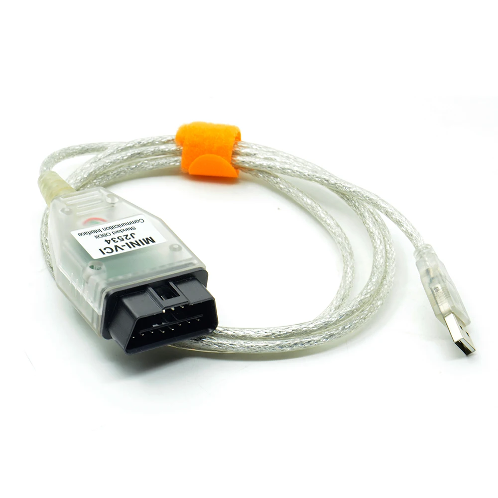 Новое поступление один кабель Mini-VCI J2534 для TOYOTA TIS Techstream V13.00.022 диагностический кабель диагностический мини-разъем