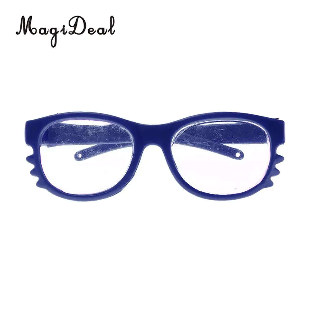 1Pair Cute Doll Glasses Black Eyeglasses Made for 18 inch American Doll My Life Dolls Clothes Accs Children Girls Toy