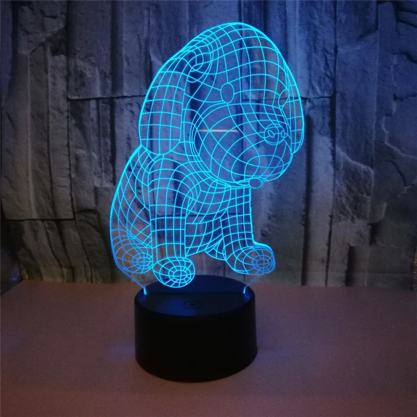 dog 3D night light (3)